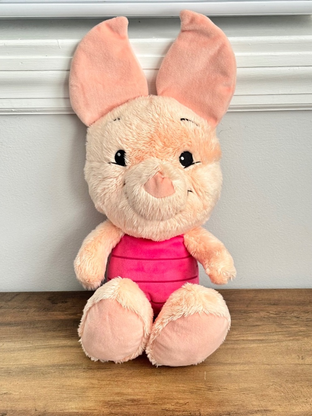 Disney Parks Winnie The Pooh Baby Piglet Big Feet Plush Stuffed Animal Pink Pig